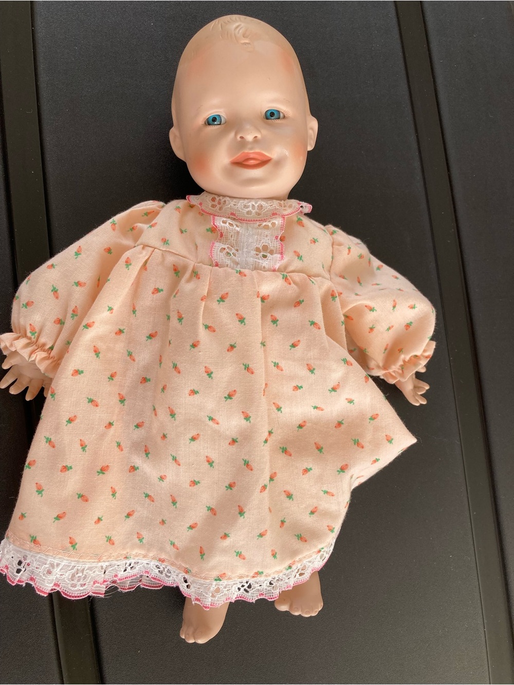 Peach Floral Baby Doll in Lace Dress - Women Other Dolls & Accessories